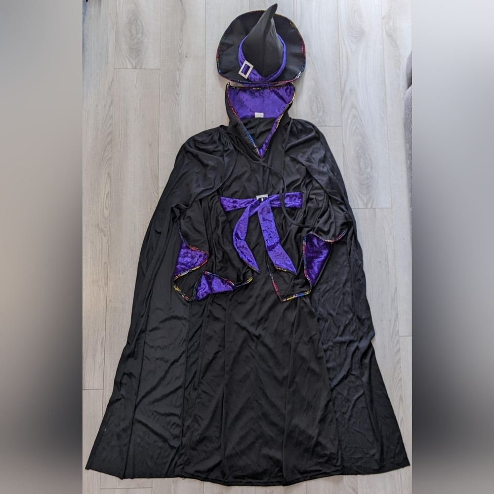 Spirit Black and Purple Witch Costume for Kids